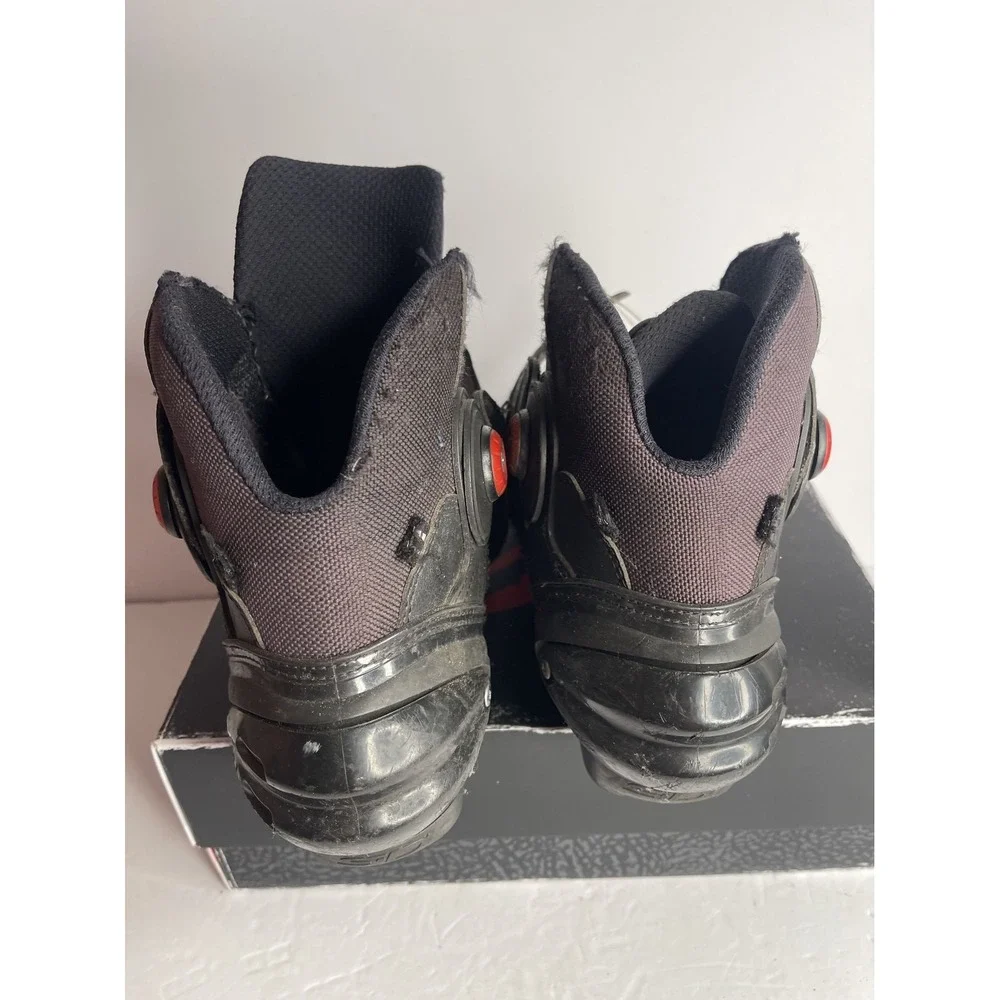 Sidi Motorcycle Riding Boots Black Red Racing Sport Touring Mens Size 10.5‎
